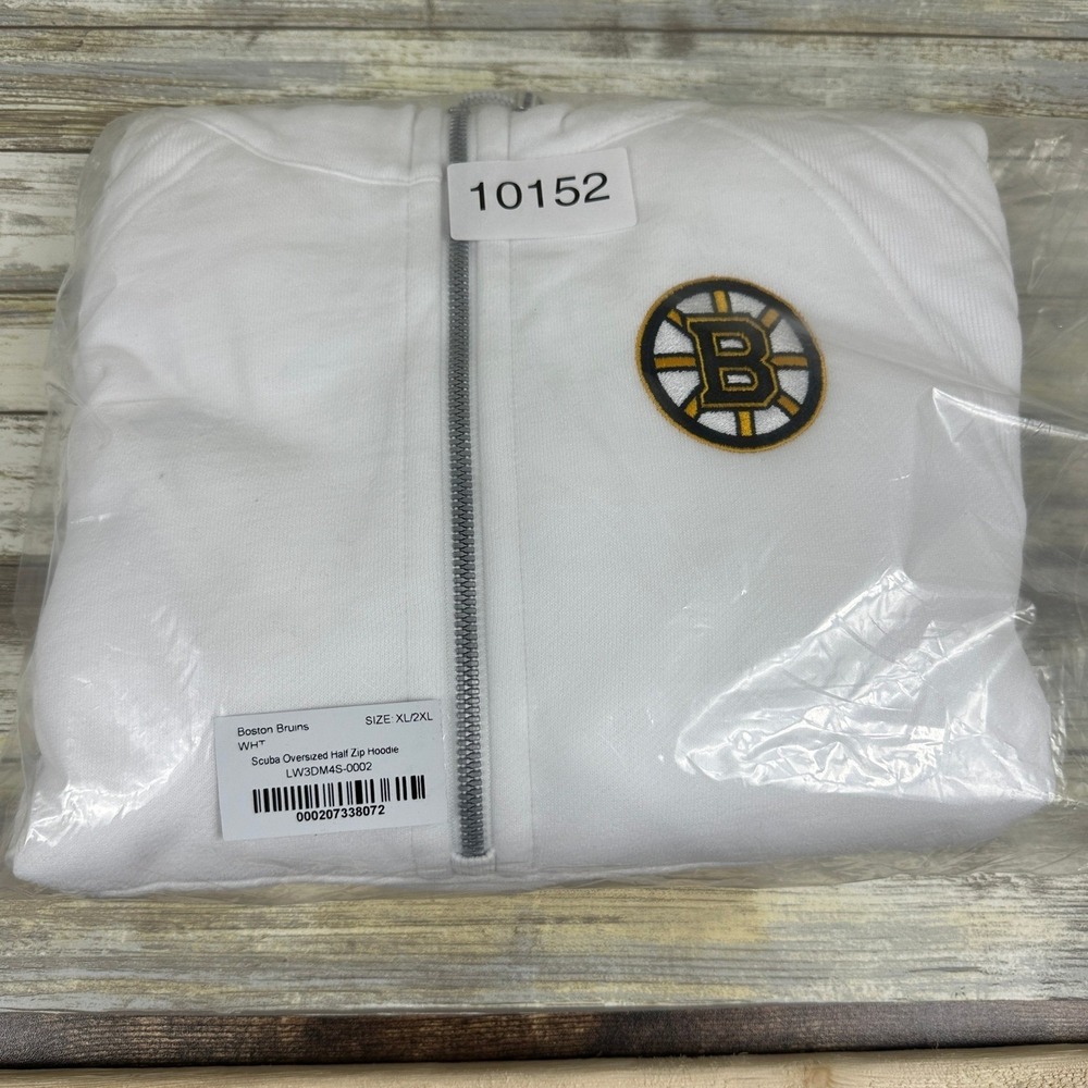 Lululemon Boston Bruins Womens XL/2XL Scuba Oversized Half-Zip Hoodie White‎ - Picture 9 of 9